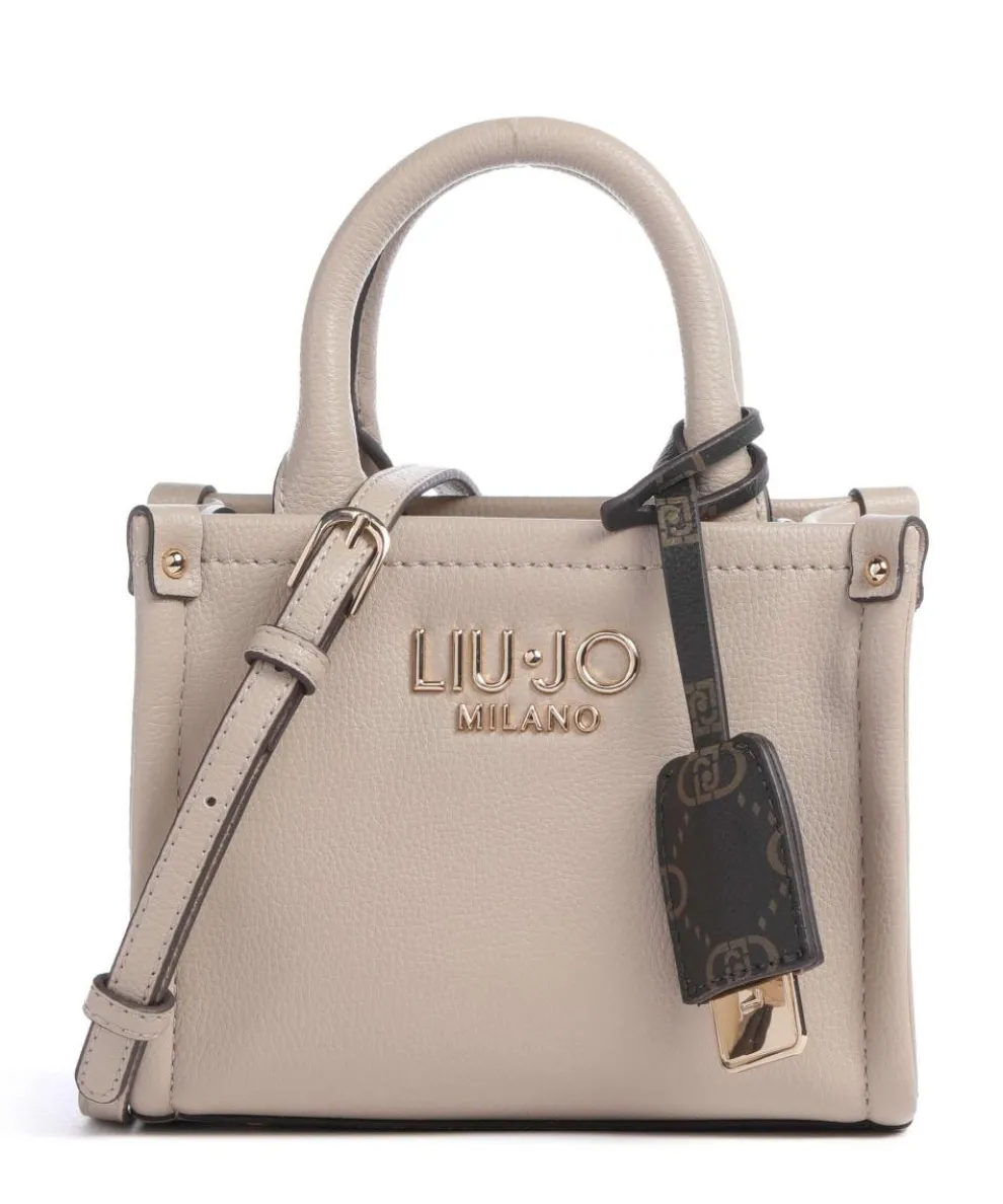 Ridhi XS Umhängetasche Lederimitat beige