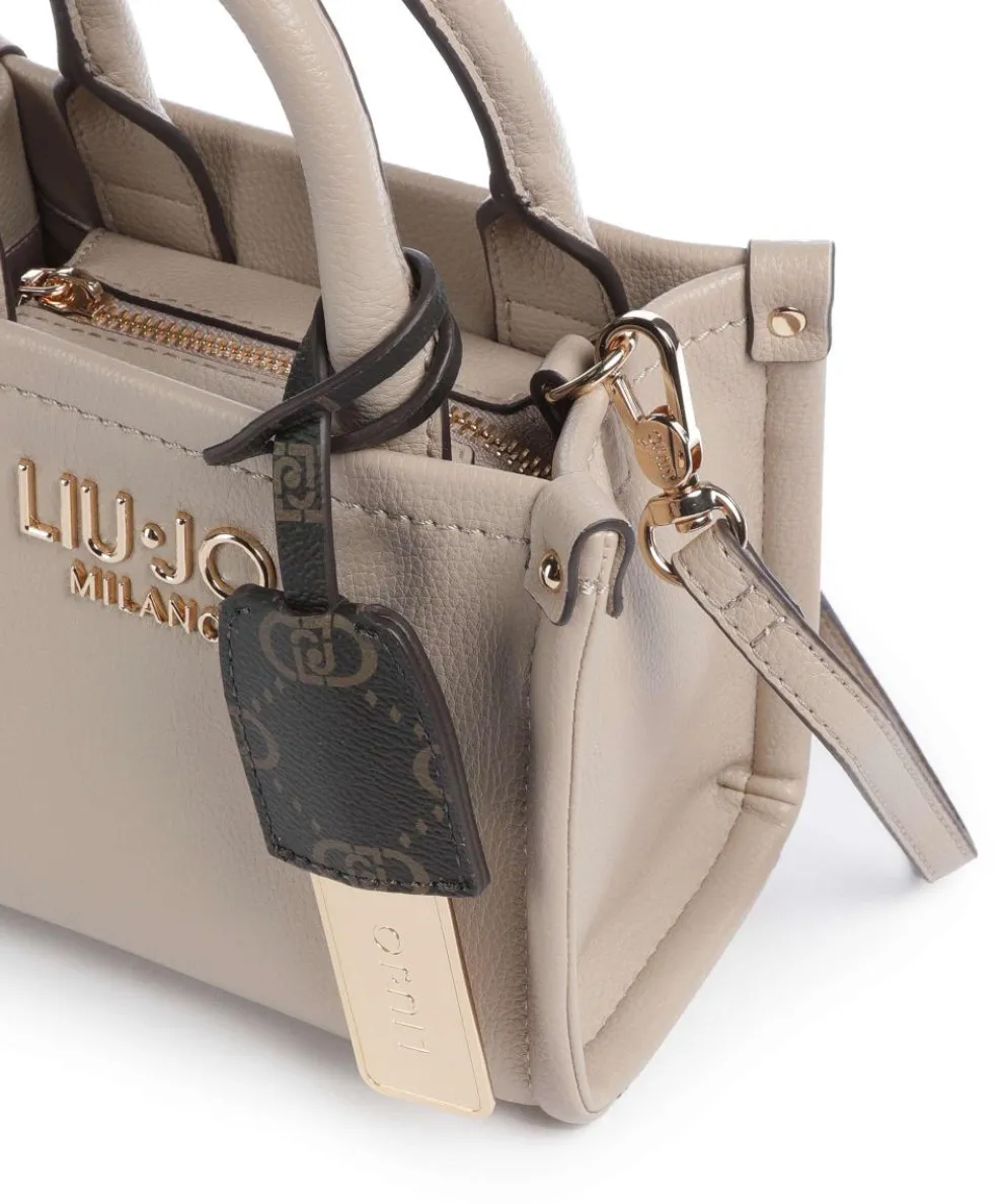 Ridhi XS Umhängetasche Lederimitat beige