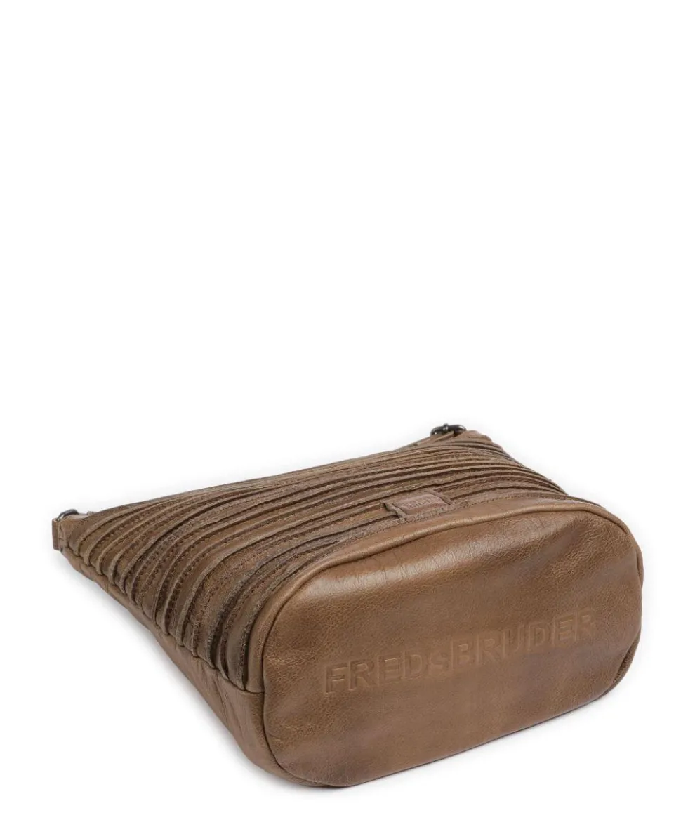 Riffelinchen Umhängetasche genarbtes Rindsleder olivgrün