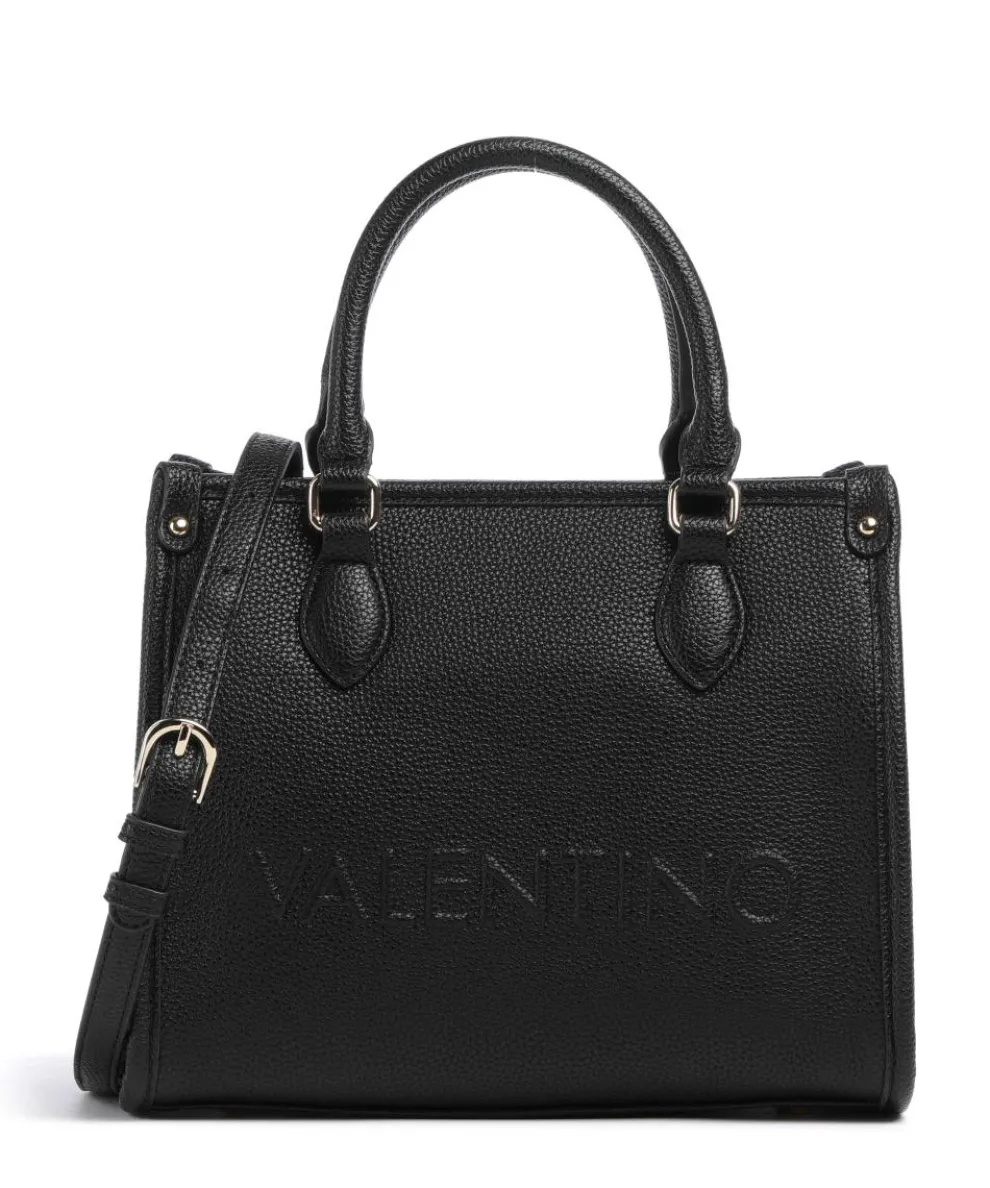 Rised Re Handtasche Lederimitat schwarz