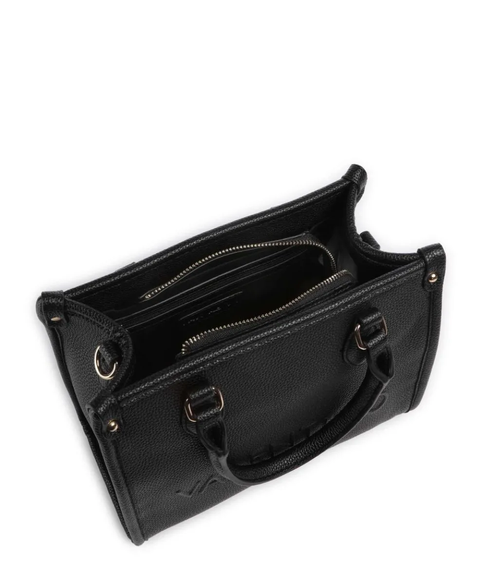 Rised Re Handtasche Lederimitat schwarz