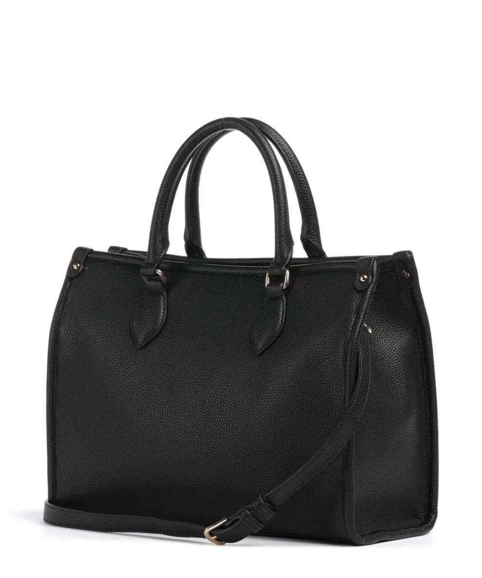 Rised Re Handtasche Lederimitat schwarz