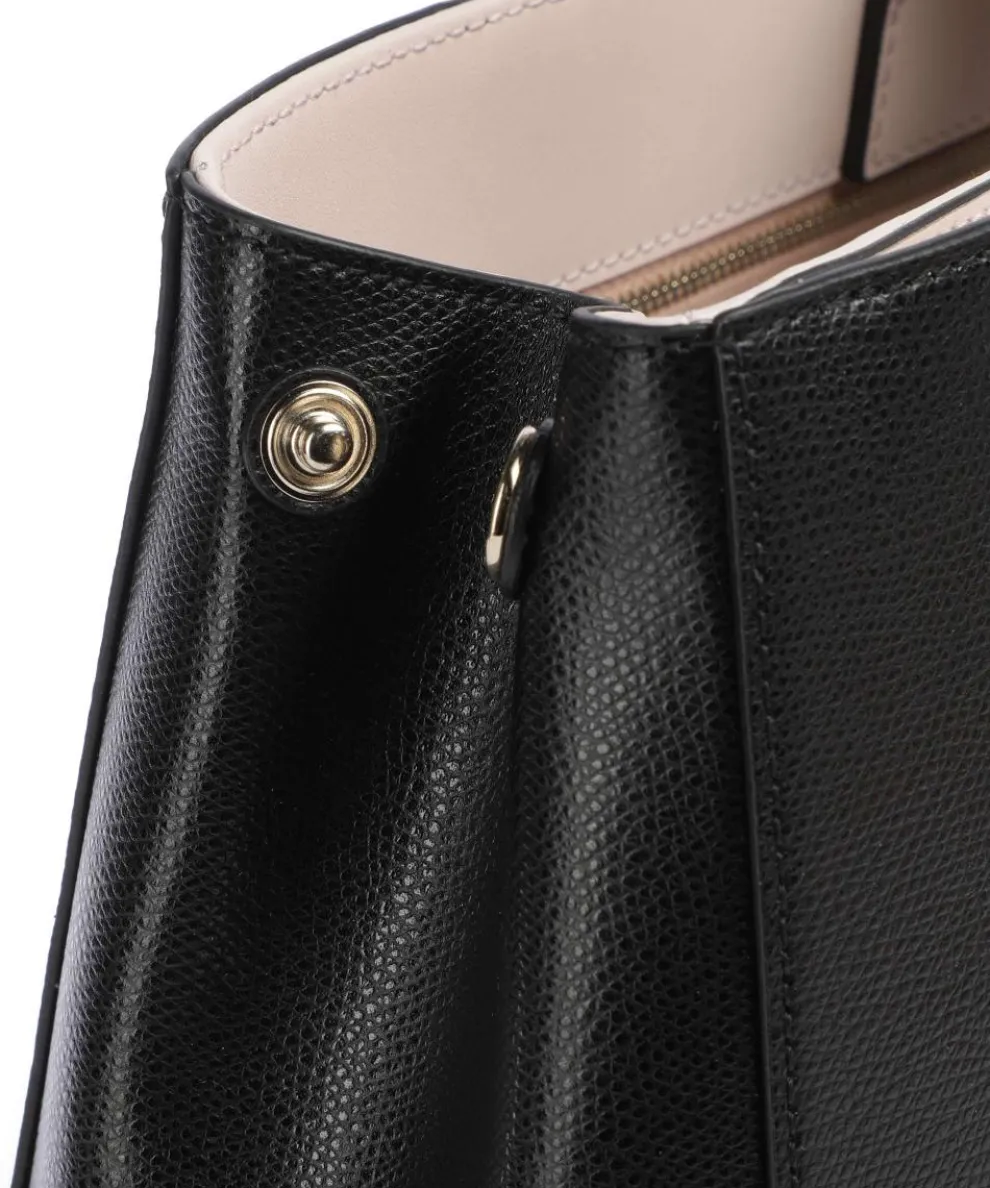 Riva L Shopper genarbtes Leder schwarz