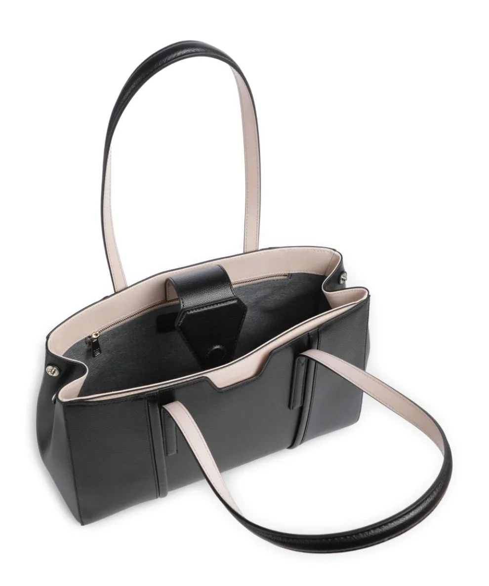 Riva L Shopper genarbtes Leder schwarz