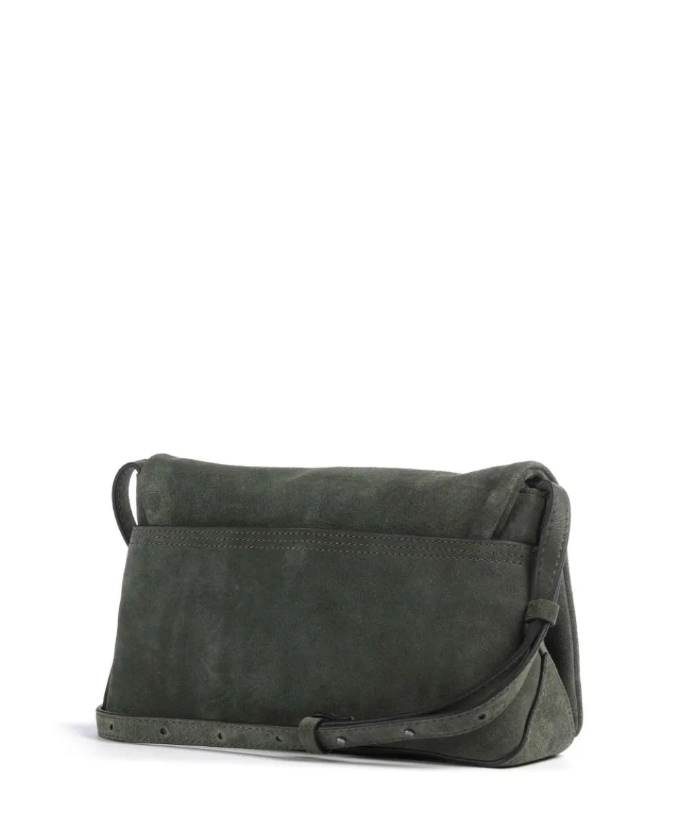 Rive Suede S Umhängetasche Veloursleder dunkelgrün