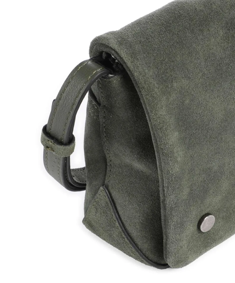 Rive Suede S Umhängetasche Veloursleder dunkelgrün