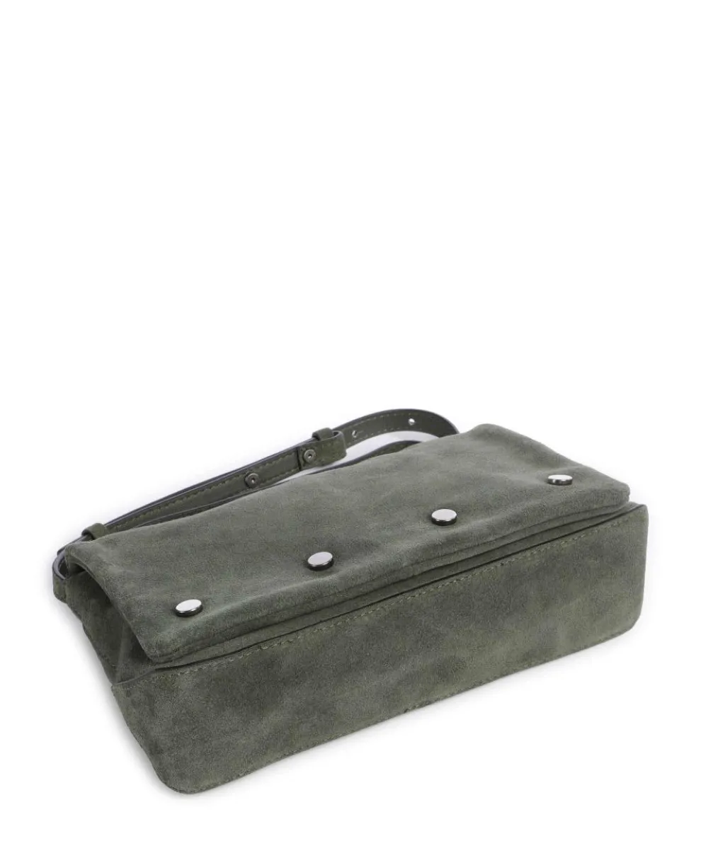 Rive Suede S Umhängetasche Veloursleder dunkelgrün