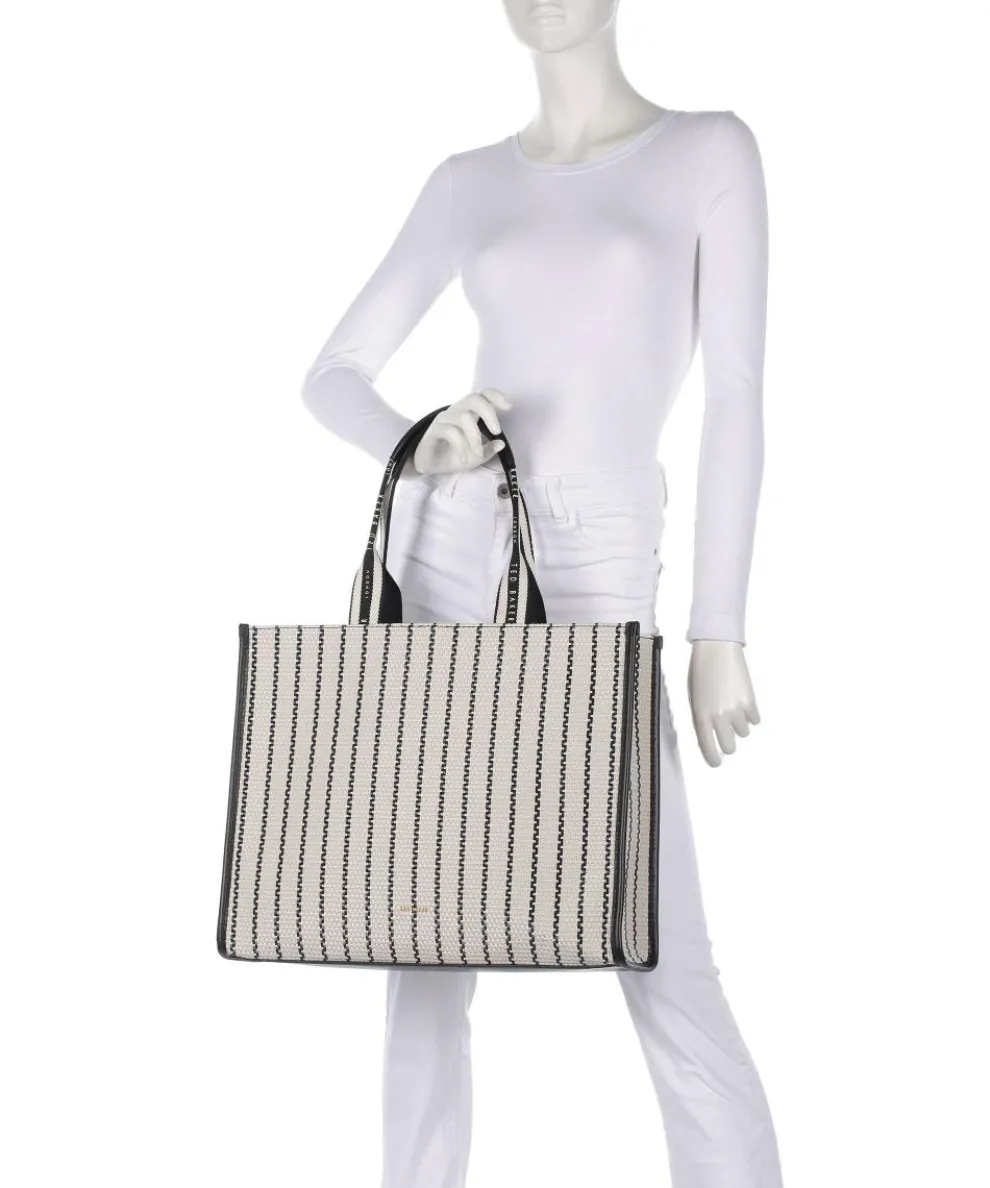 Riveren Shopper Lederimitat weiß