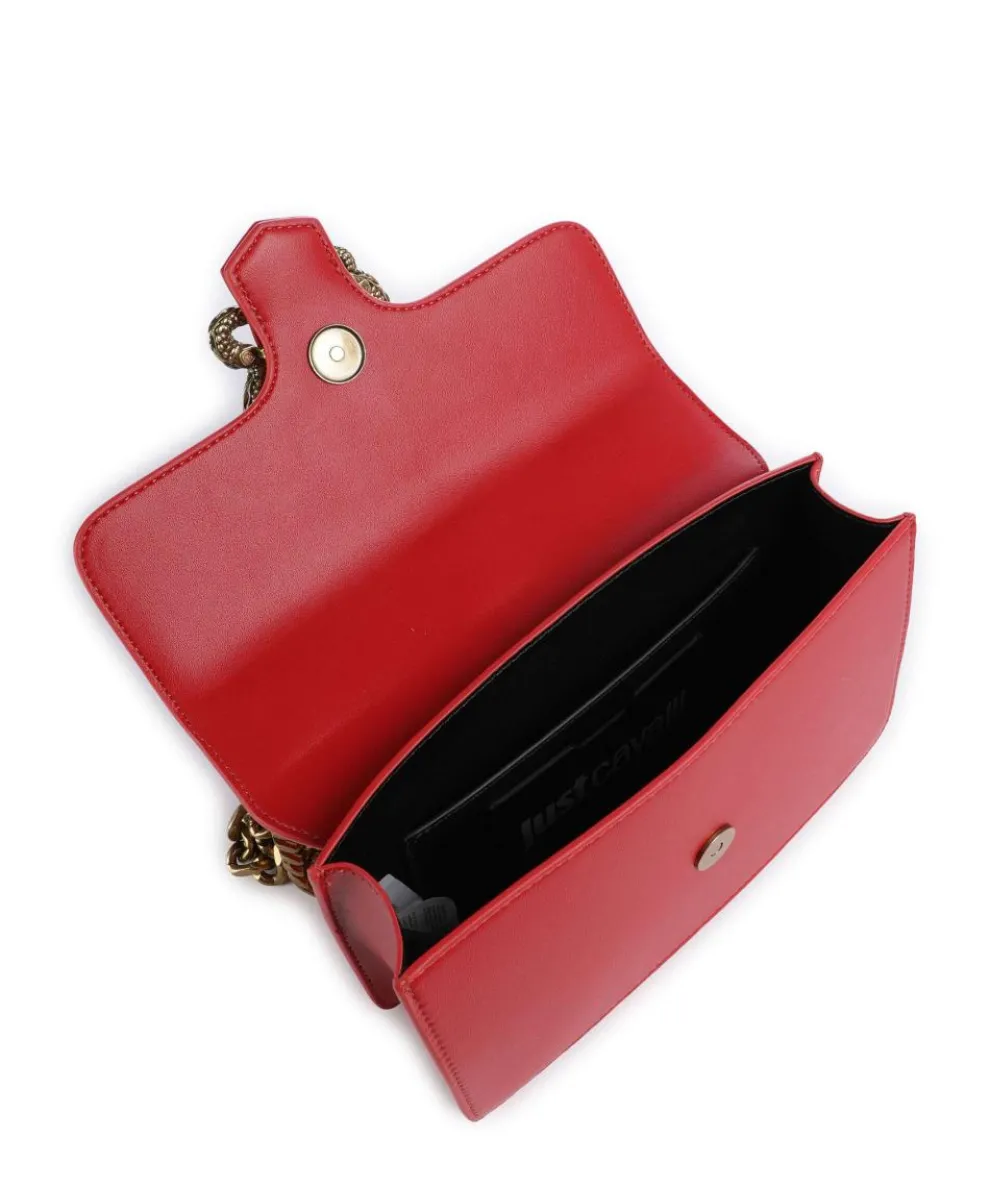 Iconic Snakes Schultertasche Lederimitat rot