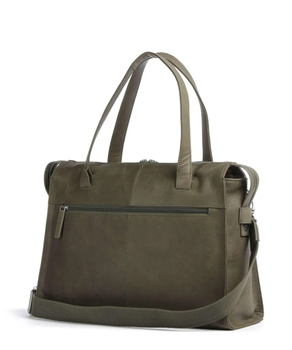 Rogue Robyn Shopper 15″ fein genarbtes Leder khaki