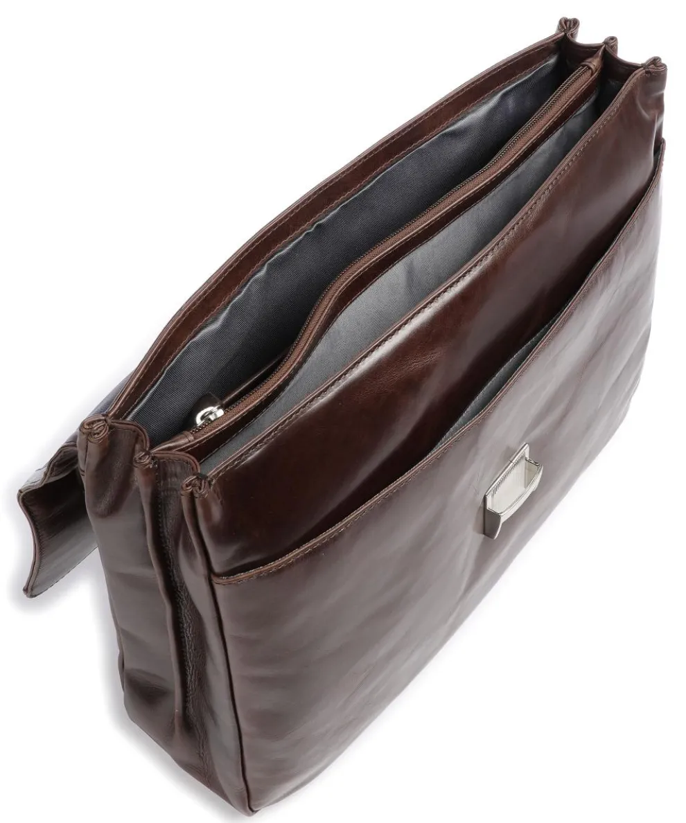 Romano Aktentasche 15″ Pull-Up Rindsleder dunkelbraun