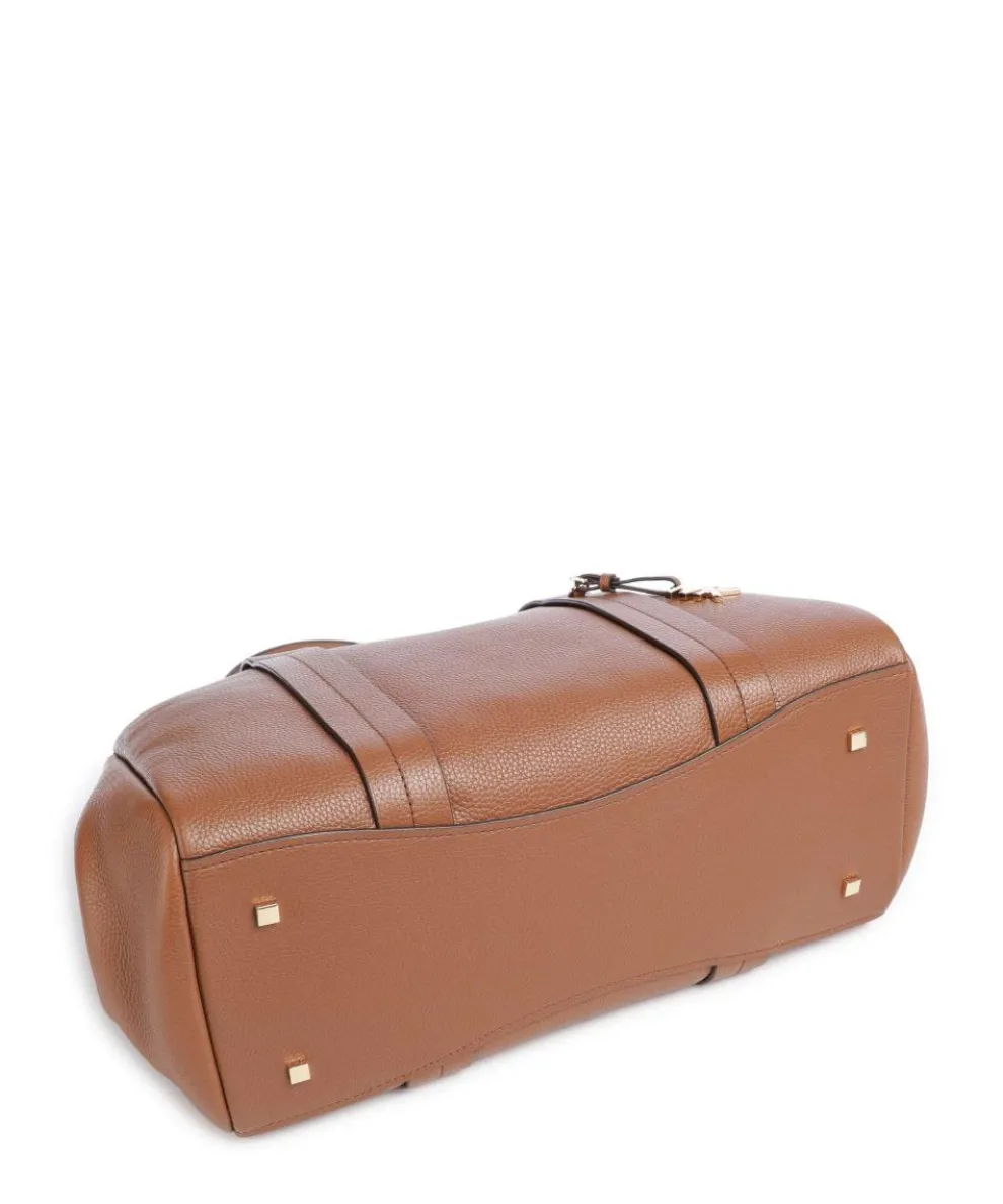 Romee Large Shopper genarbtes Rindsleder braun