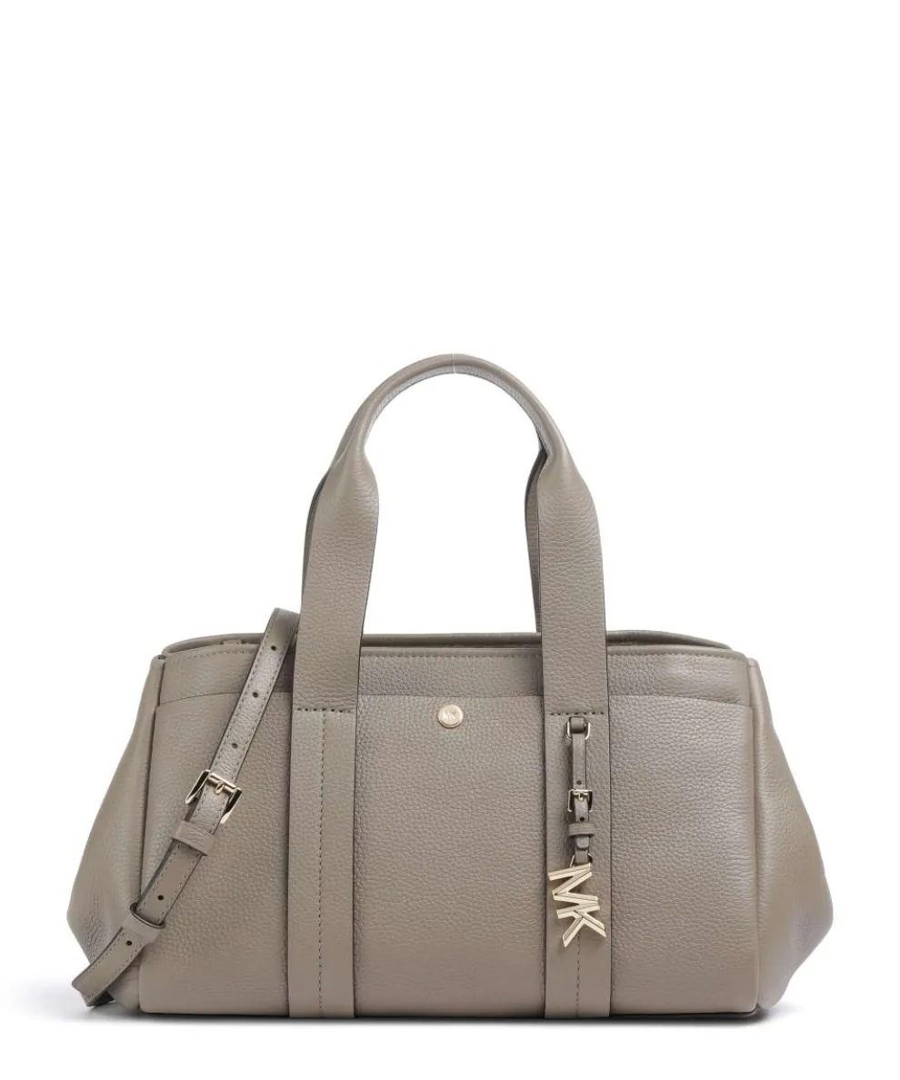 Romee Small Handtasche genarbtes Rindsleder taupe