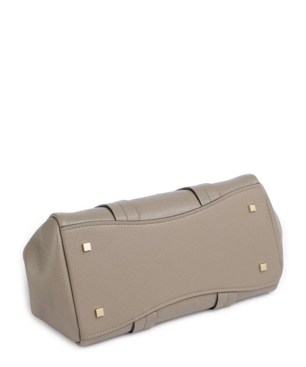 Romee Small Handtasche genarbtes Rindsleder taupe