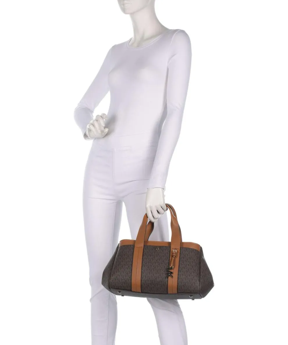 Romee Small Handtasche Lederimitat dunkelbraun