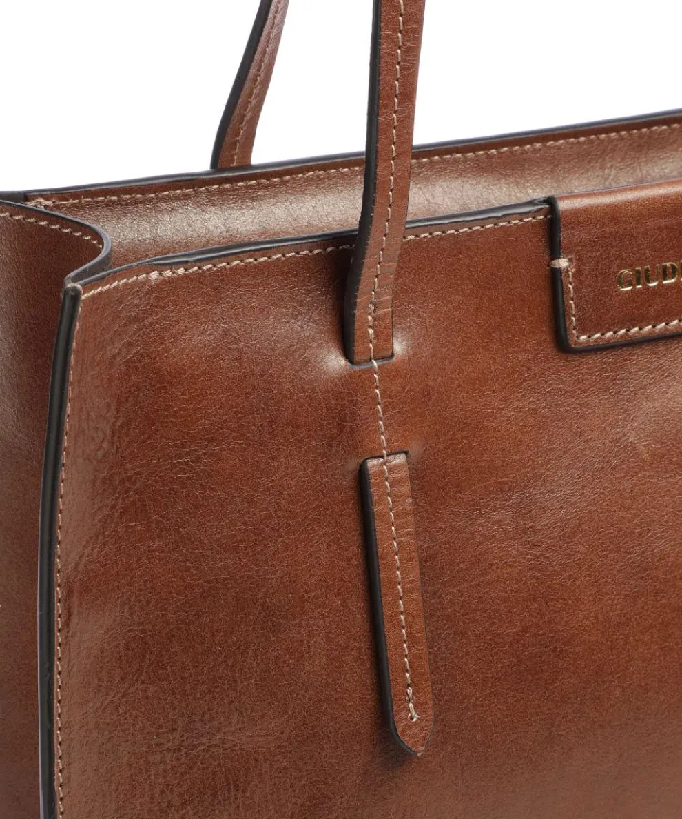 Romina Shopper fein genarbtes Rindsleder braun