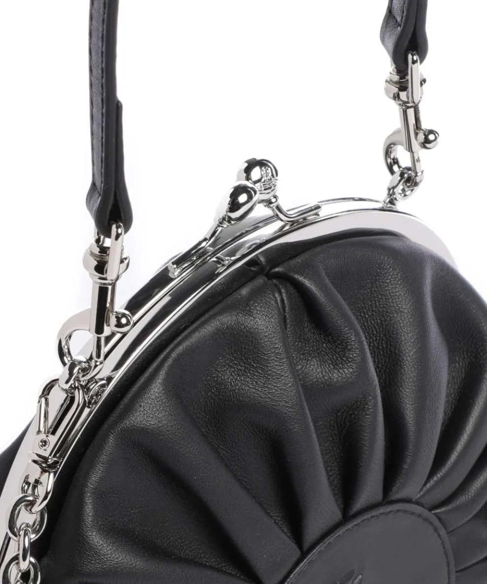 Rosie Frame Nappa Umhängetasche Nappaleder schwarz