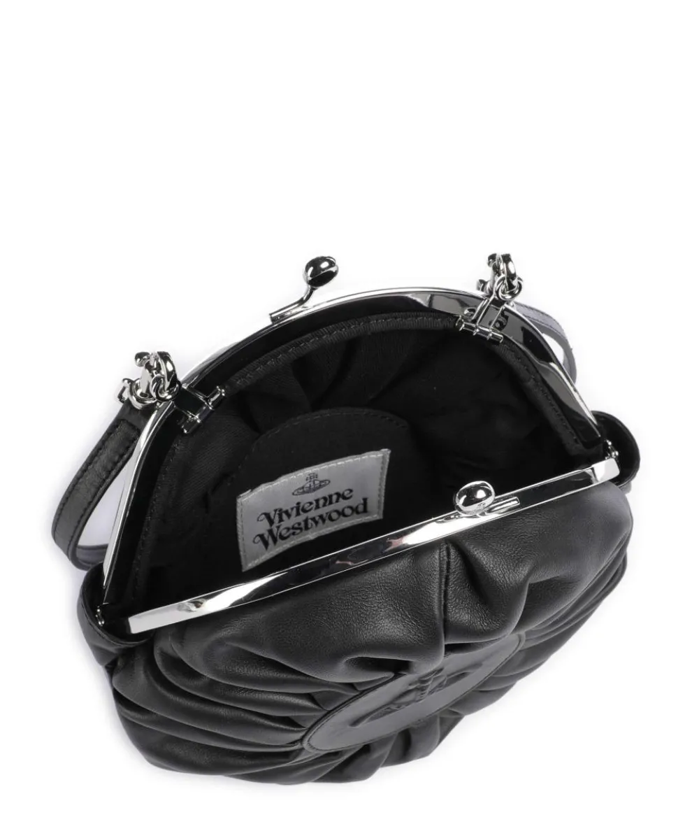 Rosie Frame Nappa Umhängetasche Nappaleder schwarz