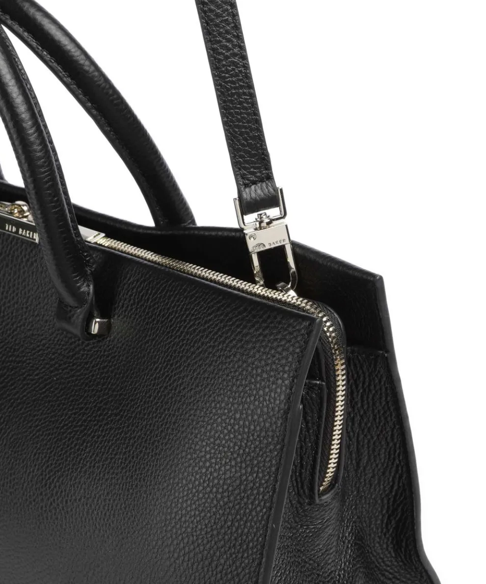 Rousaly Handtasche 15″ genarbtes Rindsleder schwarz