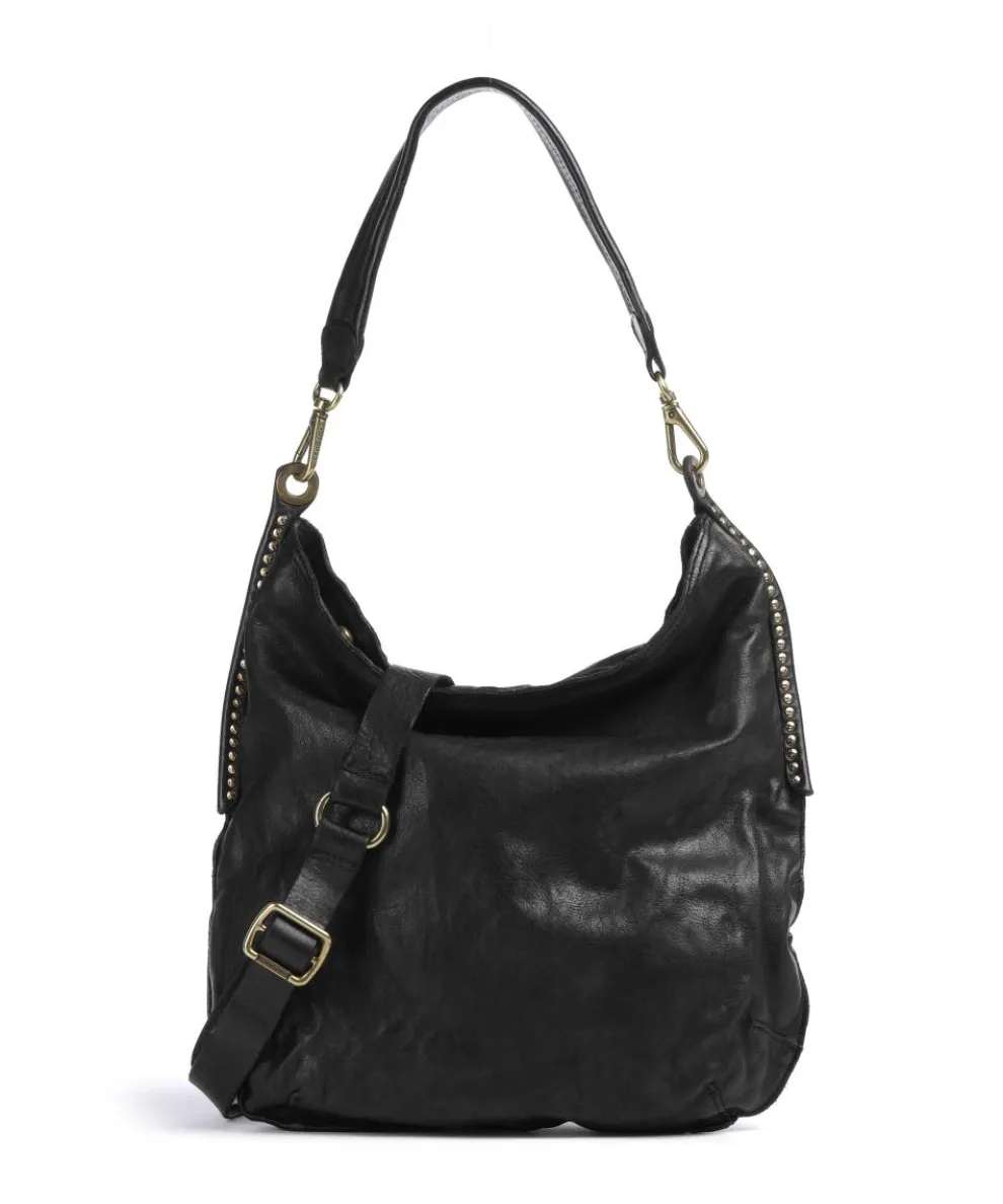 Beuteltasche fein genarbtes Rindsleder schwarz