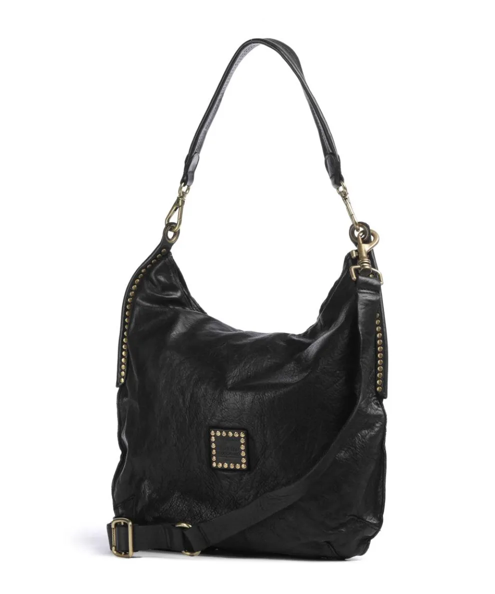 Beuteltasche fein genarbtes Rindsleder schwarz