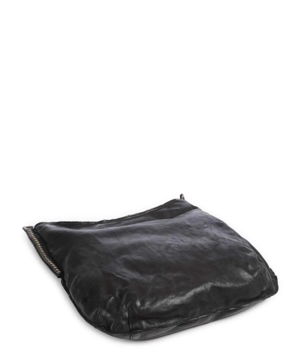 Beuteltasche fein genarbtes Rindsleder schwarz