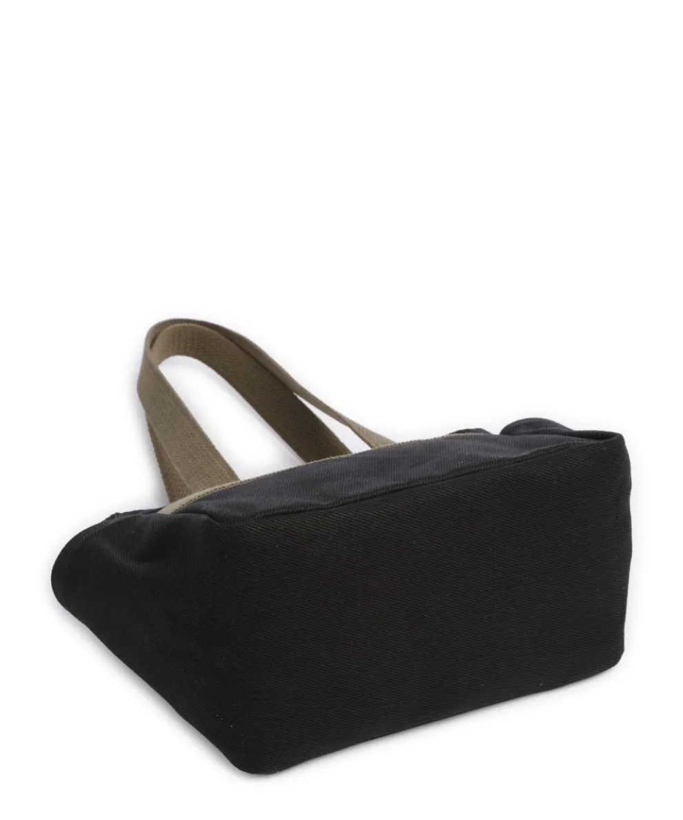 Rugged Twill Schultertasche Canvas schwarz
