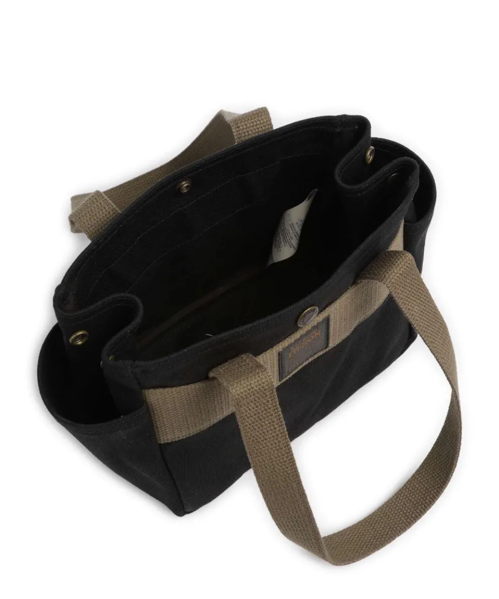 Rugged Twill Schultertasche Canvas schwarz