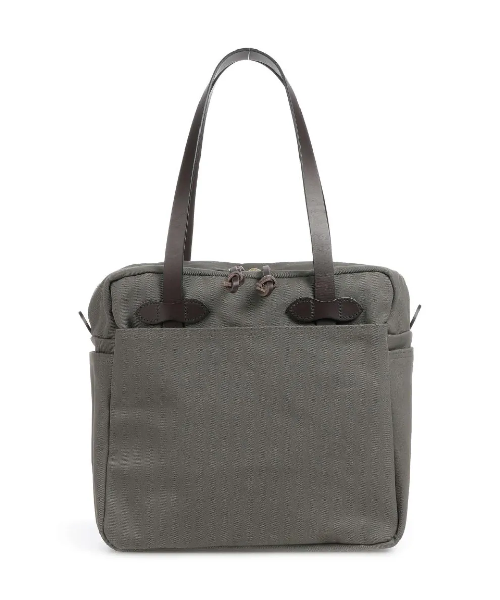 Rugged Twill Schultertasche Canvas graugrün