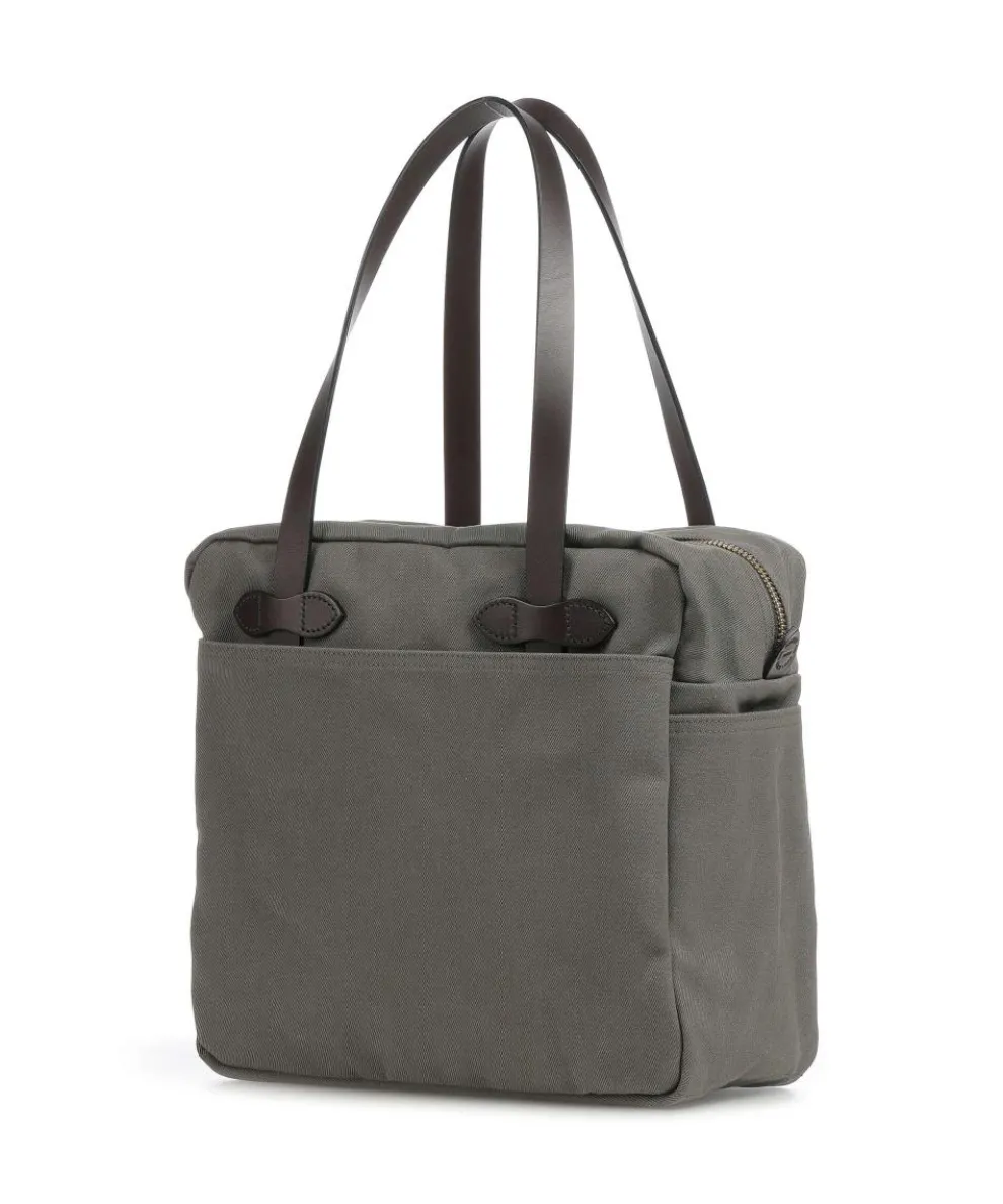 Rugged Twill Schultertasche Canvas graugrün
