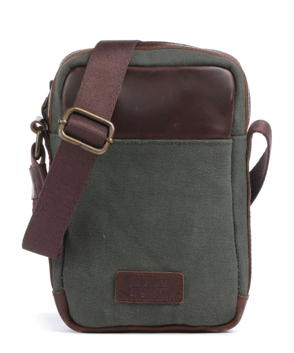 Runner Umhängetasche Canvas grün/braun