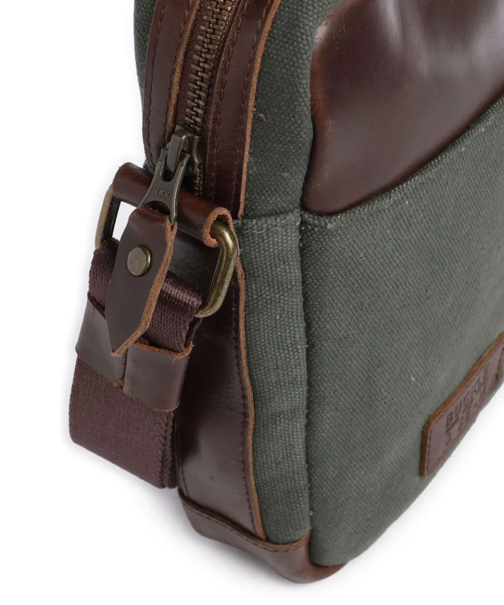 Runner Umhängetasche Canvas grün/braun