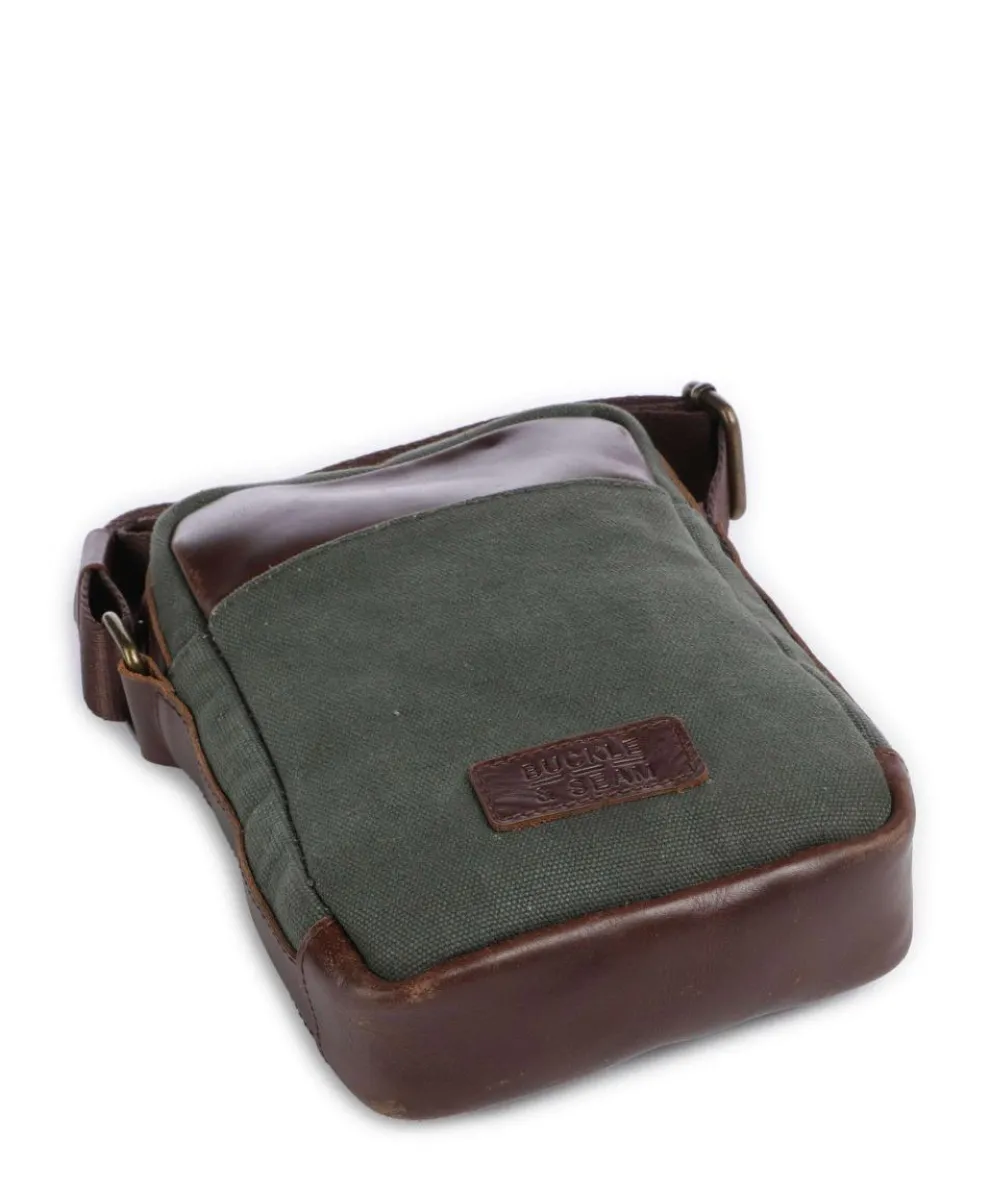 Runner Umhängetasche Canvas grün/braun