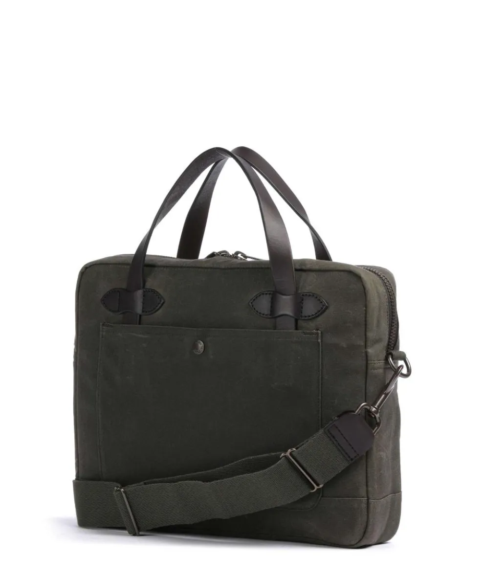 Tin Cloth Aktentasche 15″ Baumwolle dunkelgrün