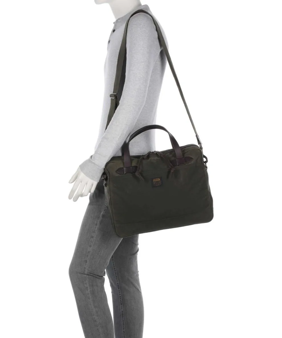 Tin Cloth Aktentasche 15″ Baumwolle dunkelgrün