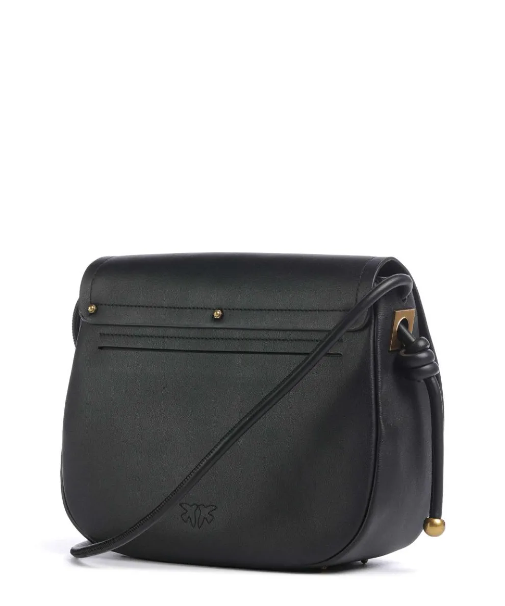 Saddle Classic Umhängetasche fein genarbtes Kalbsleder schwarz