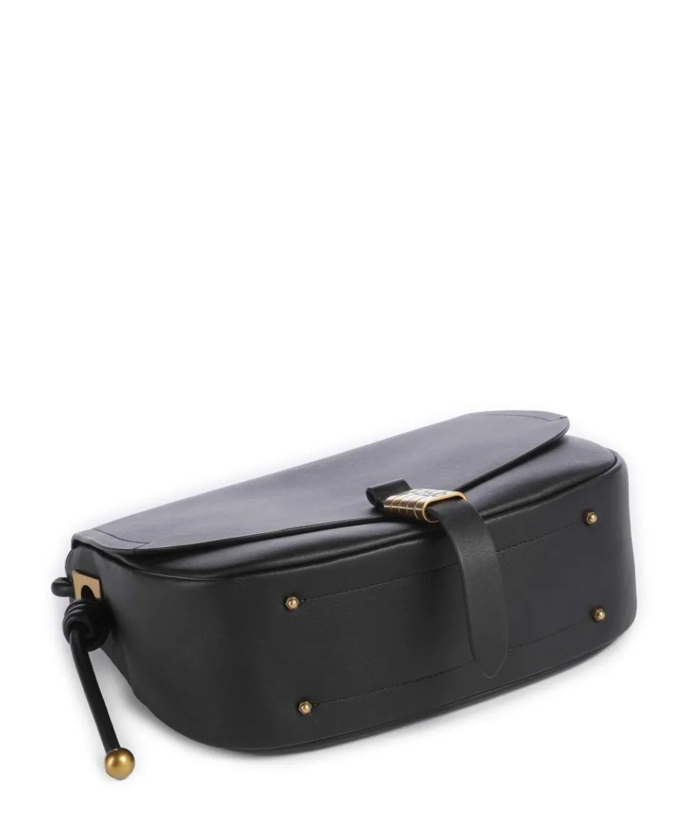 Saddle Classic Umhängetasche fein genarbtes Kalbsleder schwarz