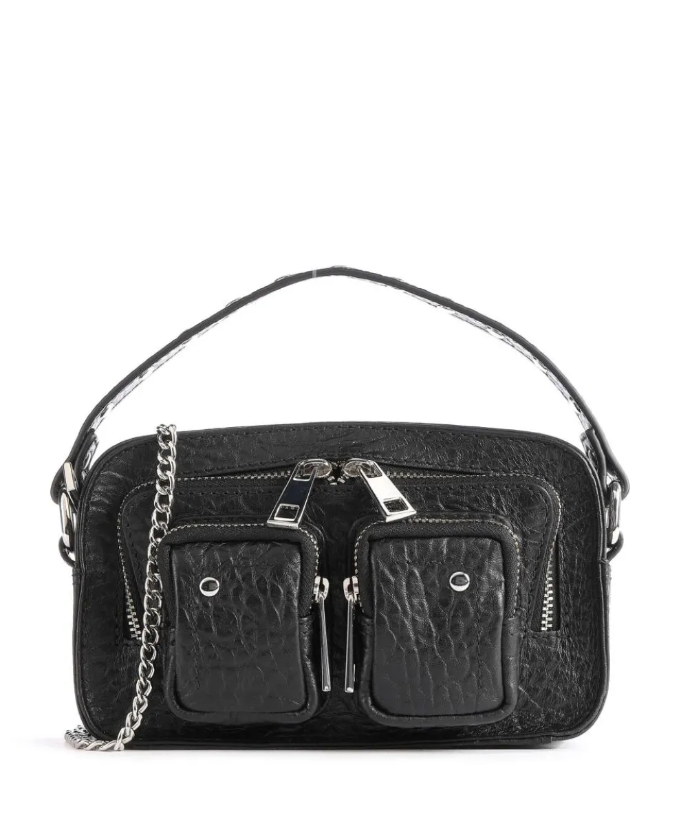 New Zealand Helena Umhängetasche geprägtes Leder schwarz