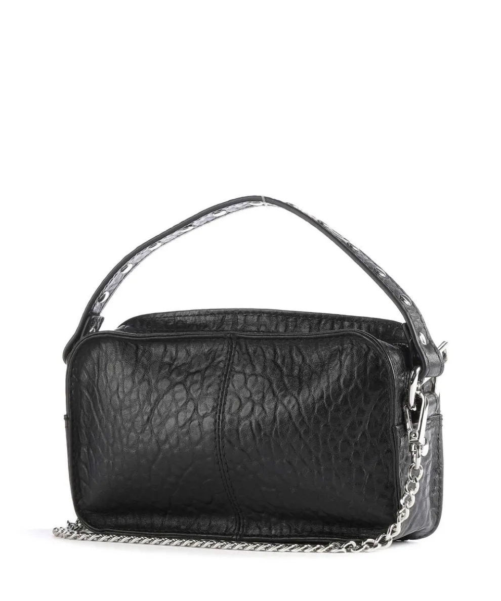 New Zealand Helena Umhängetasche geprägtes Leder schwarz