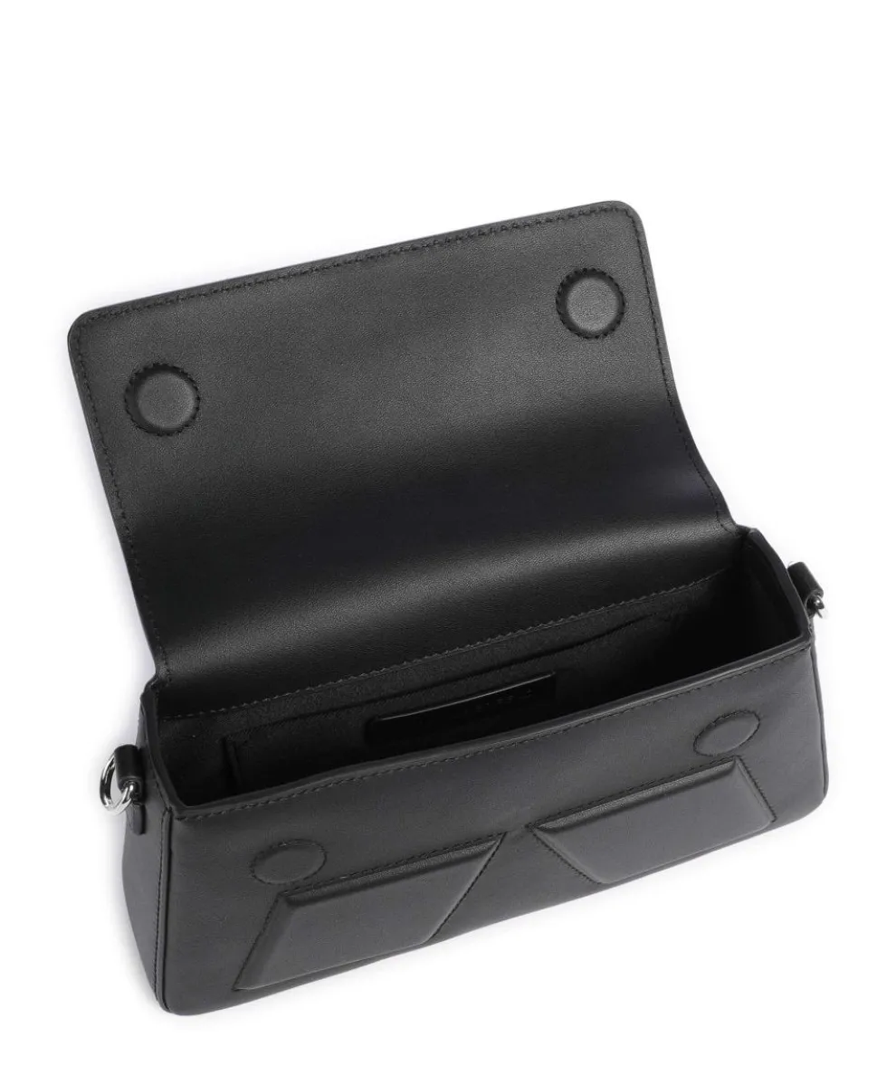 Ikon K Soft Umhängetasche fein genarbtes Rindsleder schwarz