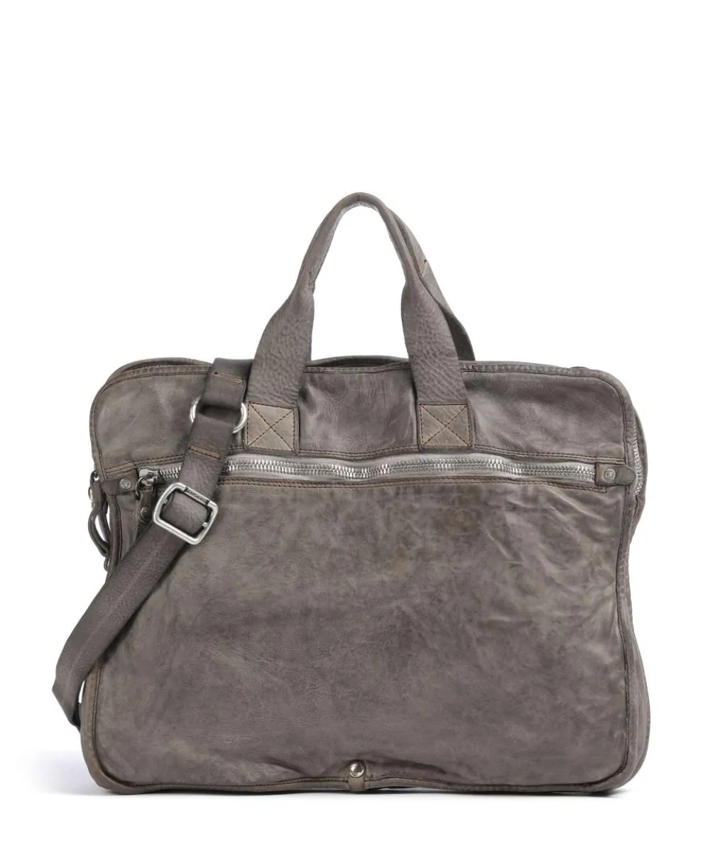 Aktentasche fein genarbtes Rindsleder stein