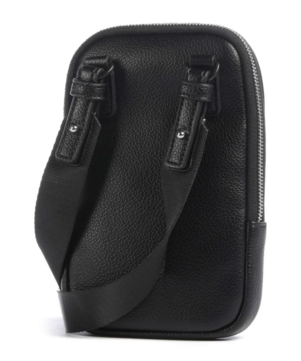 Okinawa Umhängetasche Lederimitat schwarz