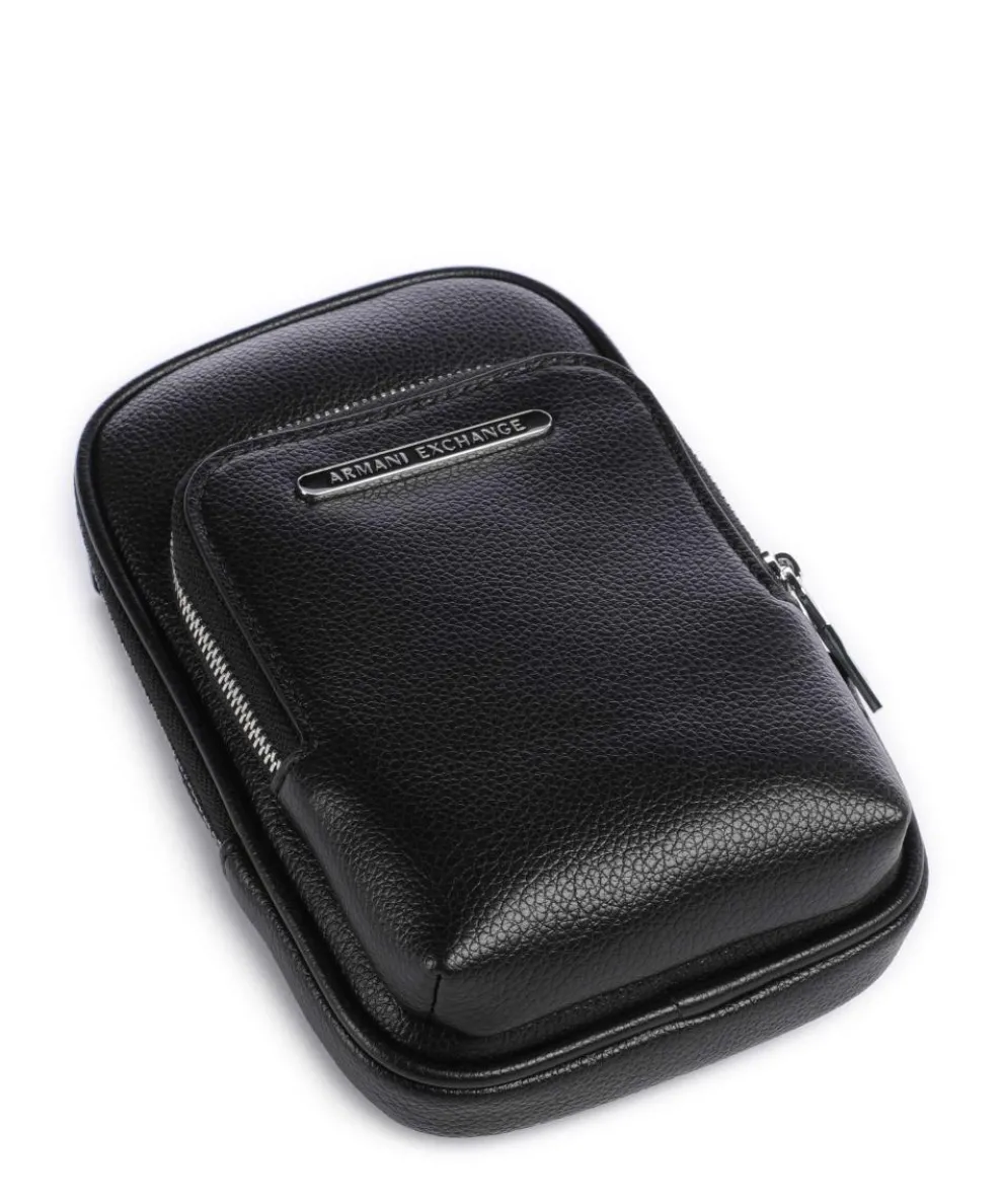 Okinawa Umhängetasche Lederimitat schwarz