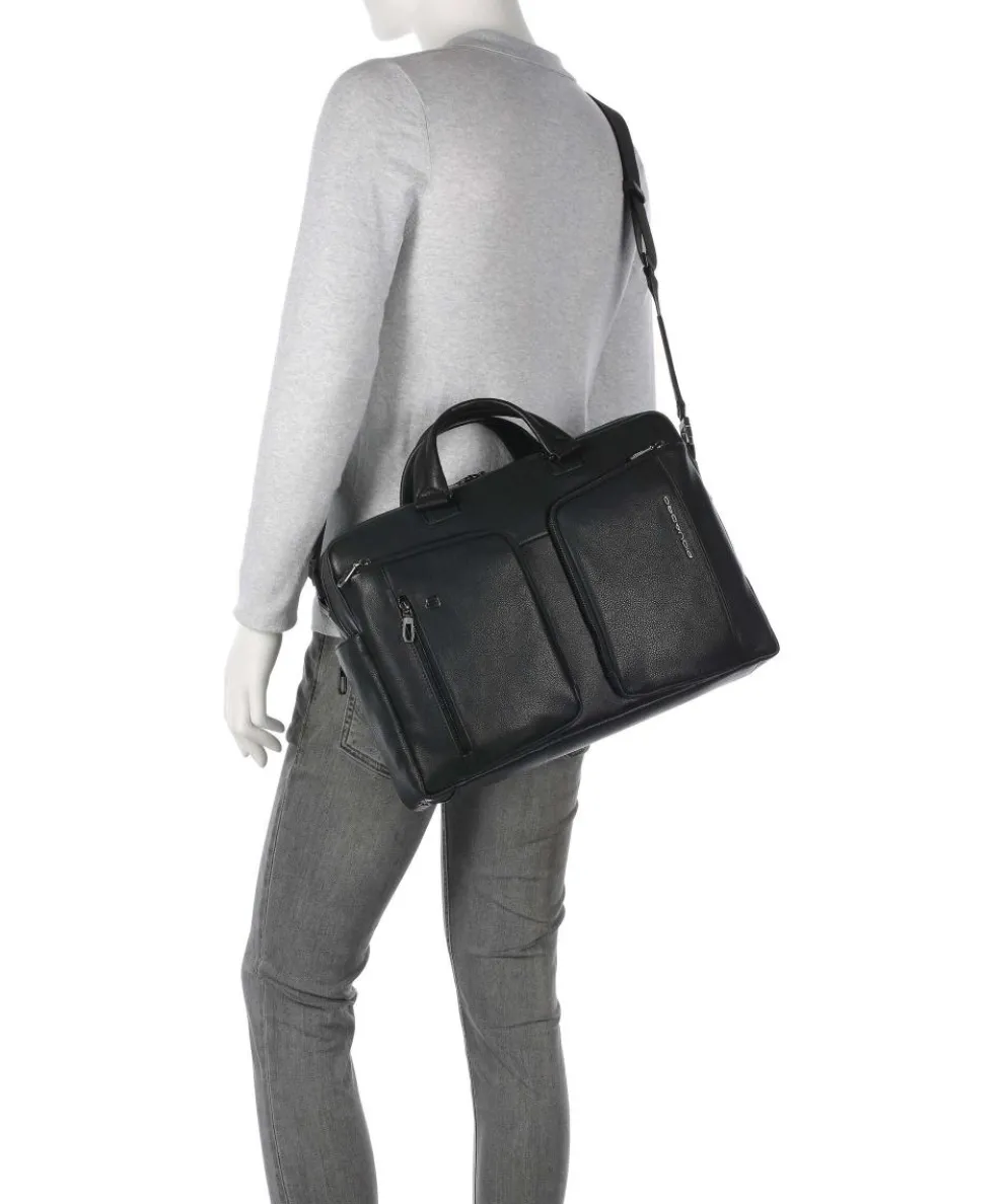 S134 Aktentasche 15″ genarbtes Rindsleder schwarz