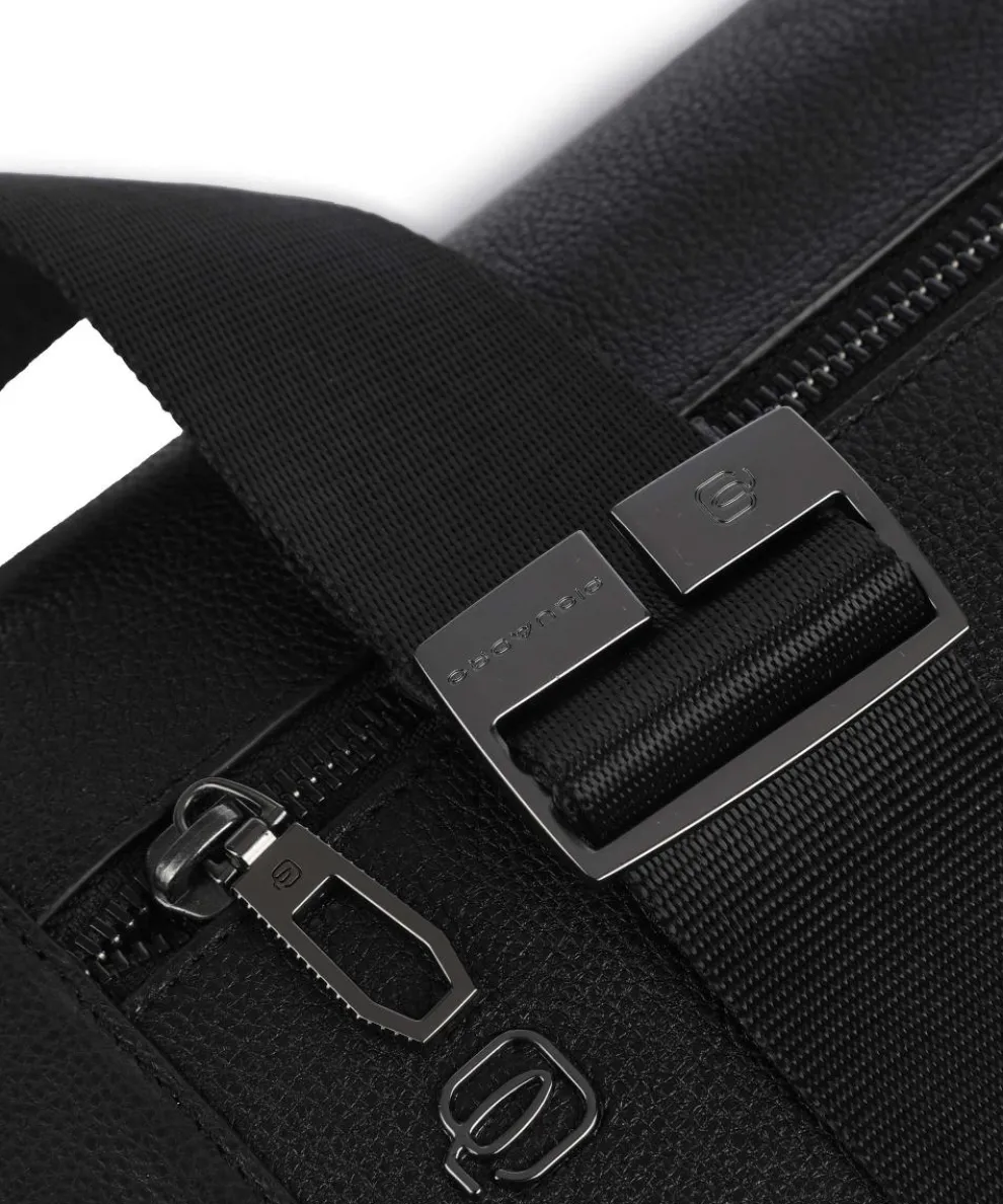 S134 Kuriertasche genarbtes Rindsleder schwarz