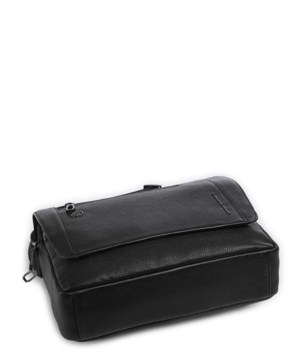 S134 Kuriertasche genarbtes Rindsleder schwarz