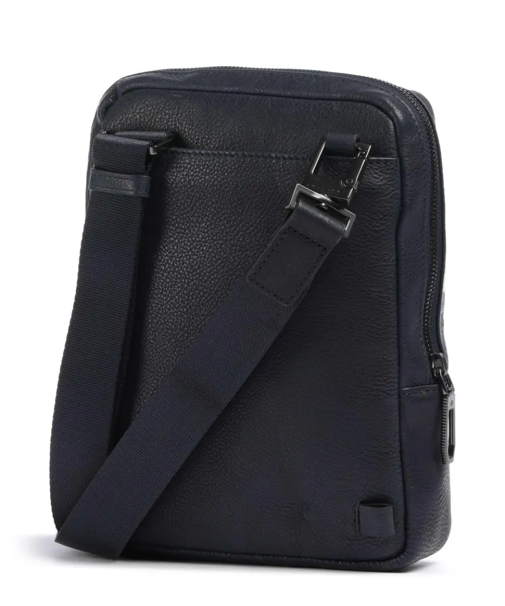 S134 Umhängetasche genarbtes Rindsleder navy