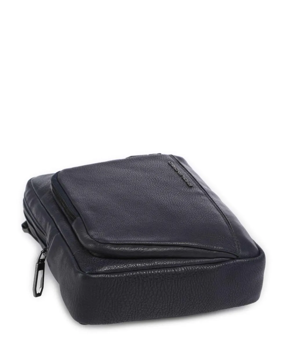 S134 Umhängetasche genarbtes Rindsleder navy