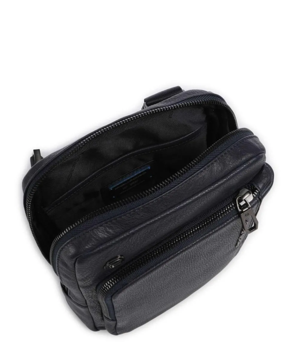 S134 Umhängetasche genarbtes Rindsleder navy