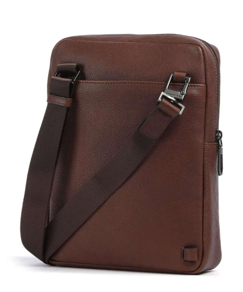 S134 Umhängetasche genarbtes Rindsleder braun